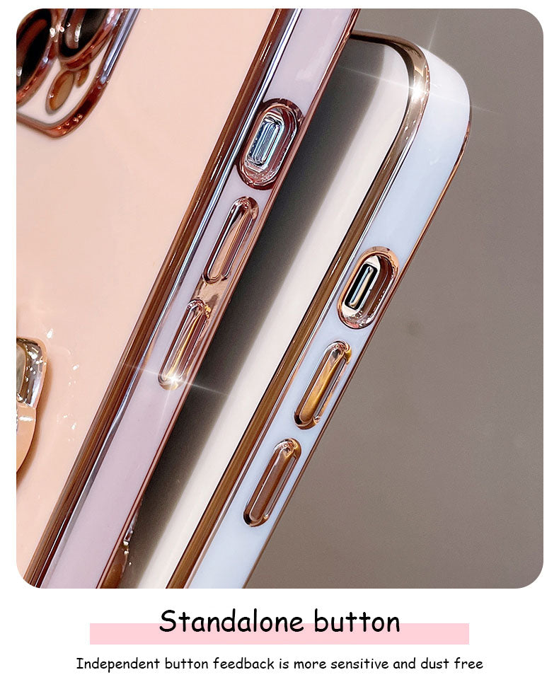 Electroplated Phone Case with Mirror Kickstand