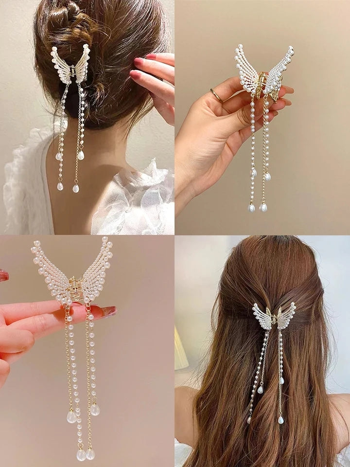 Butterfly's Pearl Hair Clip