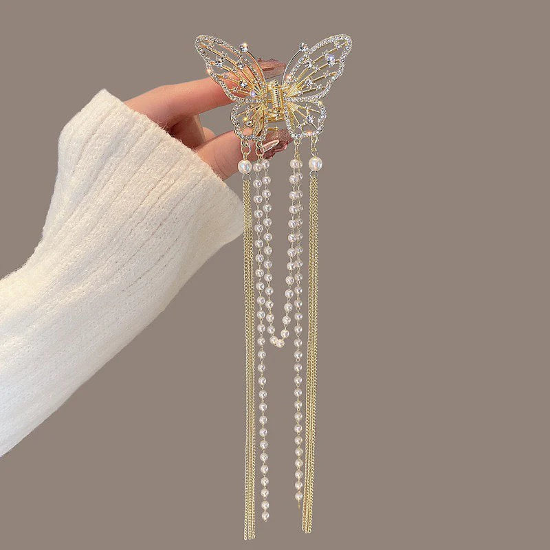 Butterfly's Pearl Hair Clip