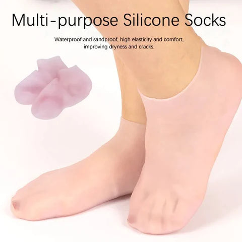 Healthgenie Silicone Gel Heel Pad Socks Universal: Buy packet of 1.0 Pair  of socks at best price in India | 1mg